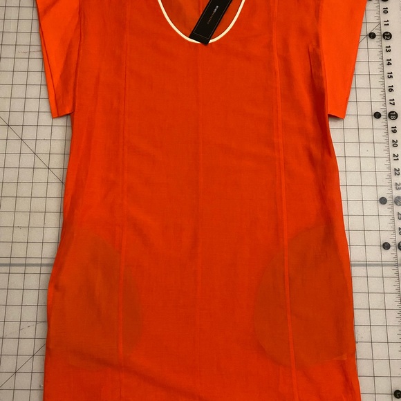 BCBG MAXAZRIA “Off The Runway” Tangerine Minidress - Size XS/S - Picture 9 of 10